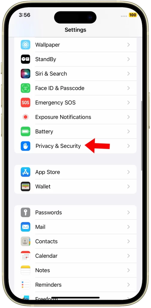 iphone 15 Privacy & Security