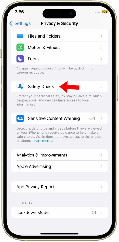 iPhone 15 Safety Check 