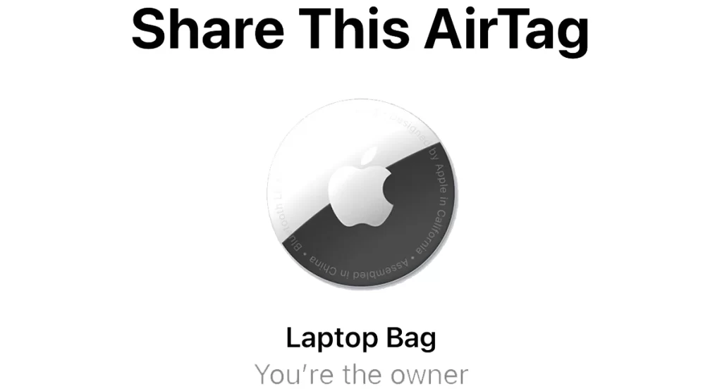 Share this Airtag