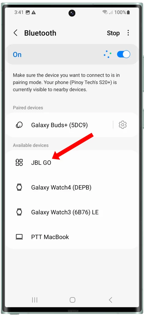 Select the Bluetooth device that you want to pair, and if prompted, confirm you want to pair with it