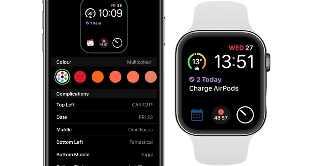 reset watch face settings Apple Watch