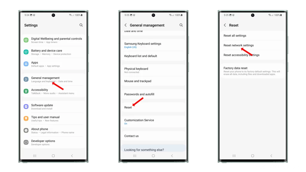 Reset Network Settings Galaxy S23 Ultra