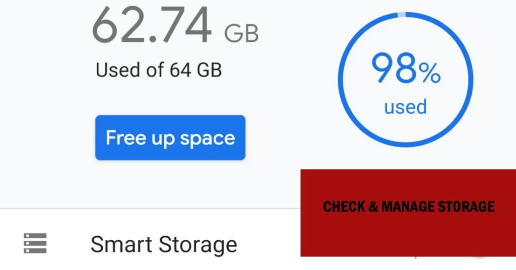 Check and Manage Storage Infinix GT 10 Pro