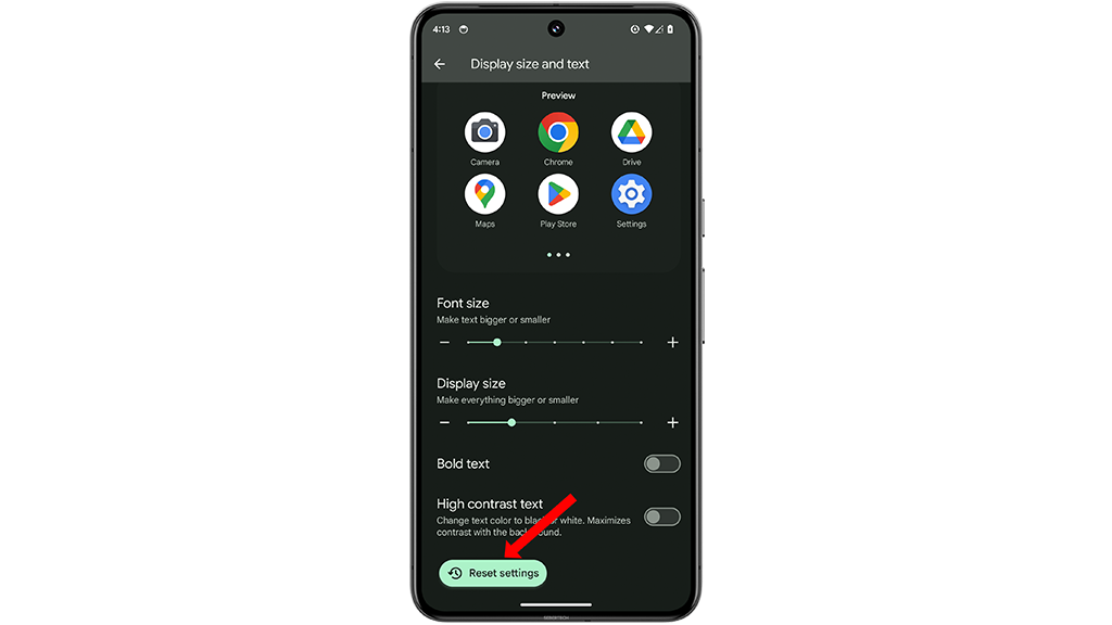 Enlarging Text and Icons for Easier Viewing on Your Google Pixel 8 Pro 4