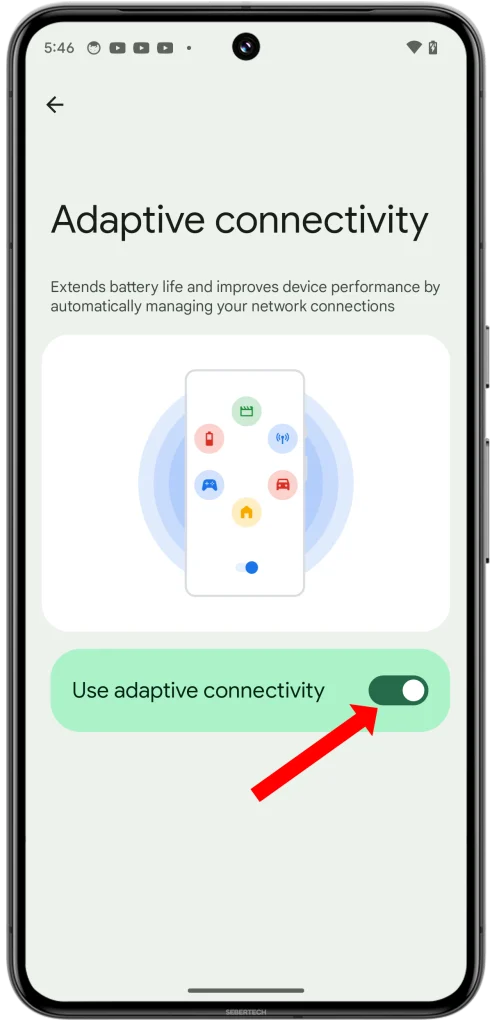 Toggle on the switch to activate this powerful feature.