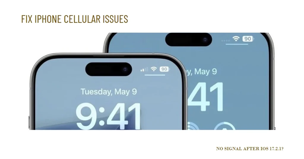 Troubleshooting iPhone Cellular Connectivity Issues after iOS 17.2.1 update