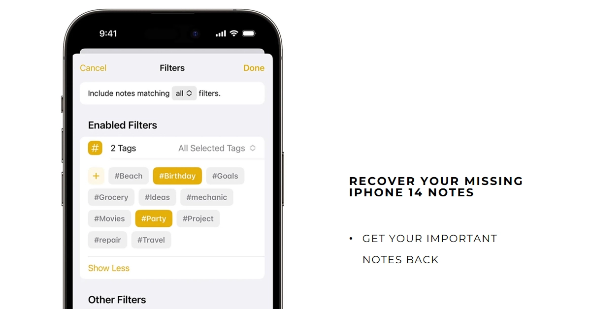 Missing Notes on iPhone 14? Here's How to Recover Them