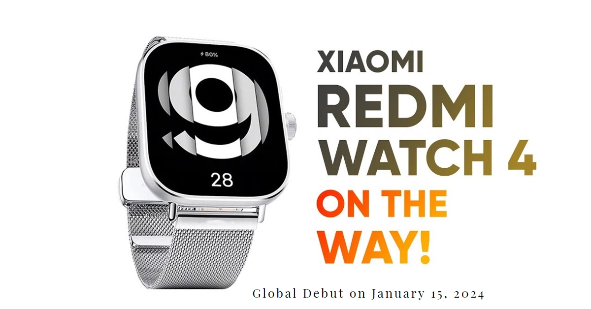 Xiaomi Rolls Out the Redmi Watch 4 To Global Markets 