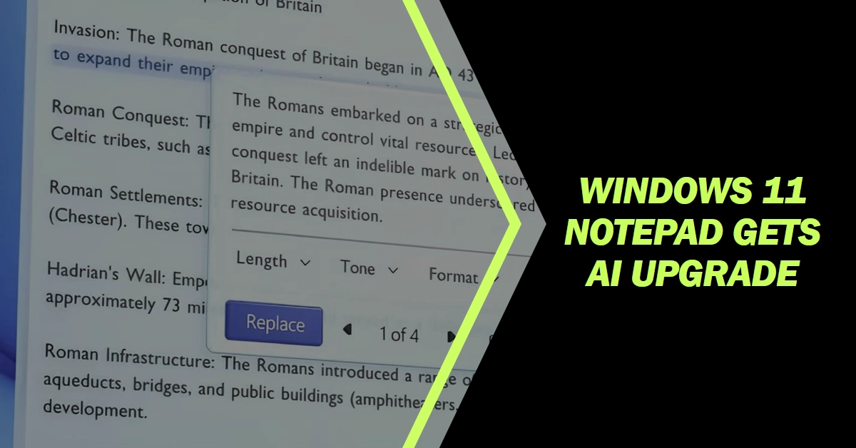 Windows 11 Notepad Gets an AI Upgrade with Copilot Integration: A Comprehensive Look