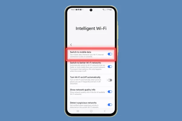 Automatically Switch to Mobile Data on Your Samsung Galaxy A55